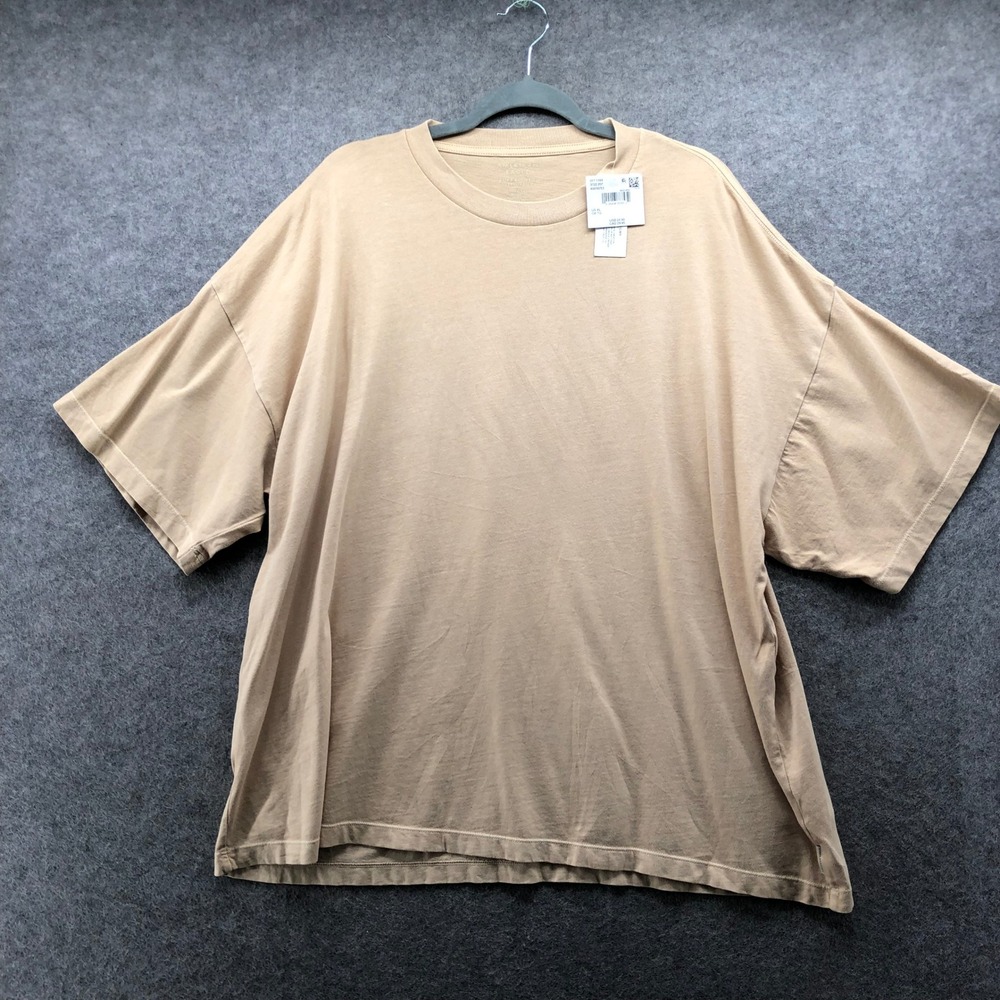 NWT American Eagle Super Soft Oversized T Shirt Mens XL Tan Cotton Short Sleeve